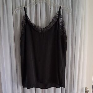 Magnolia Black Lace Trim Camisole Medium